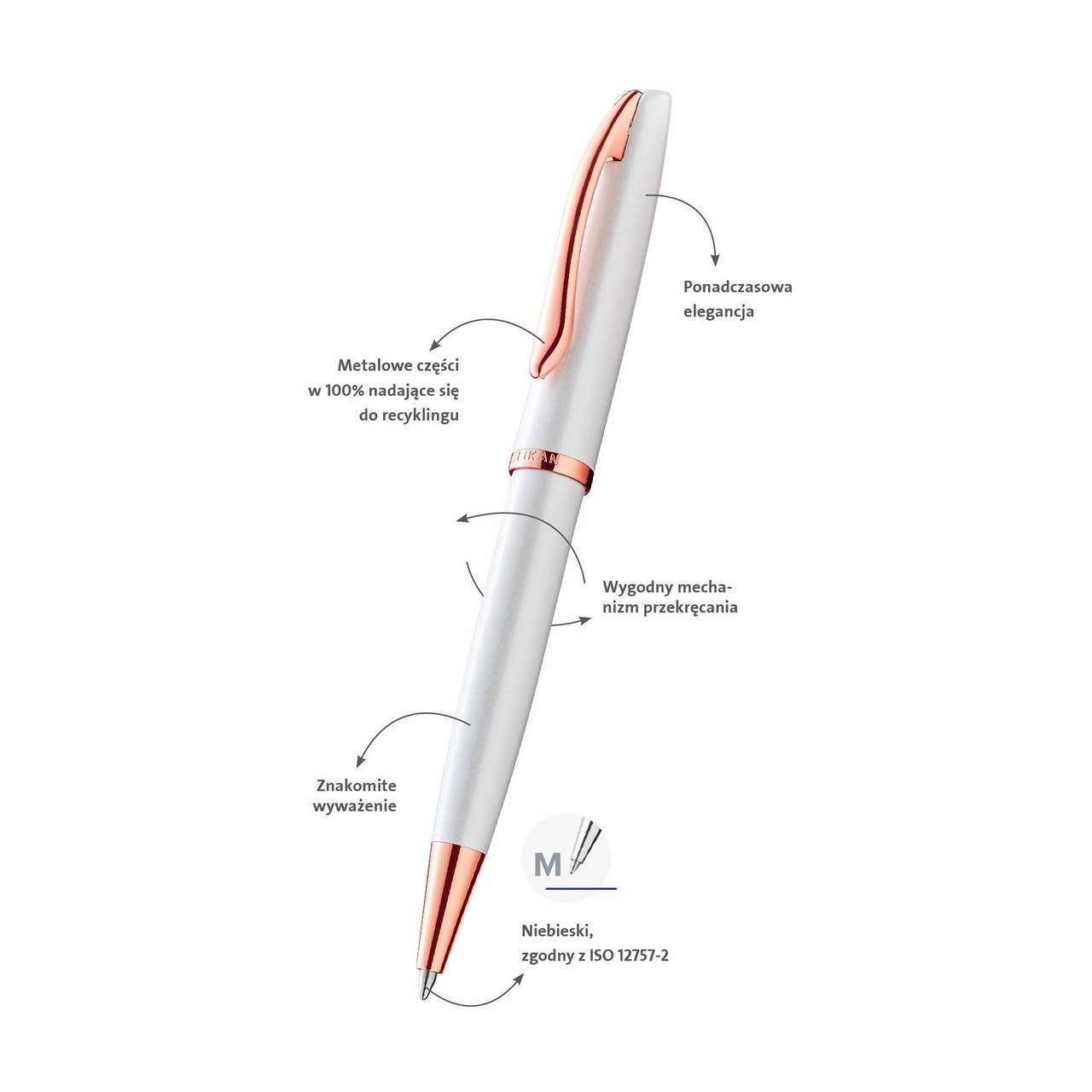 Długopis JAZZ Noble Elegance Pearl Herlitz w etui